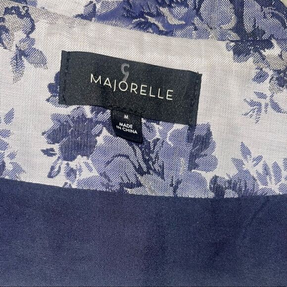 Majorelle Blue Floral Donnie Mini Blazer Dress in French Blue x Revolve - Picture 8 of 9